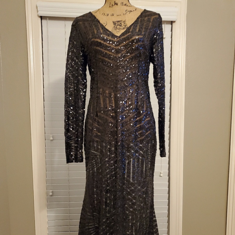 Sequince Black Cocktail Dress